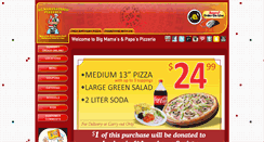 Desktop Screenshot of bigmamaspizza.com